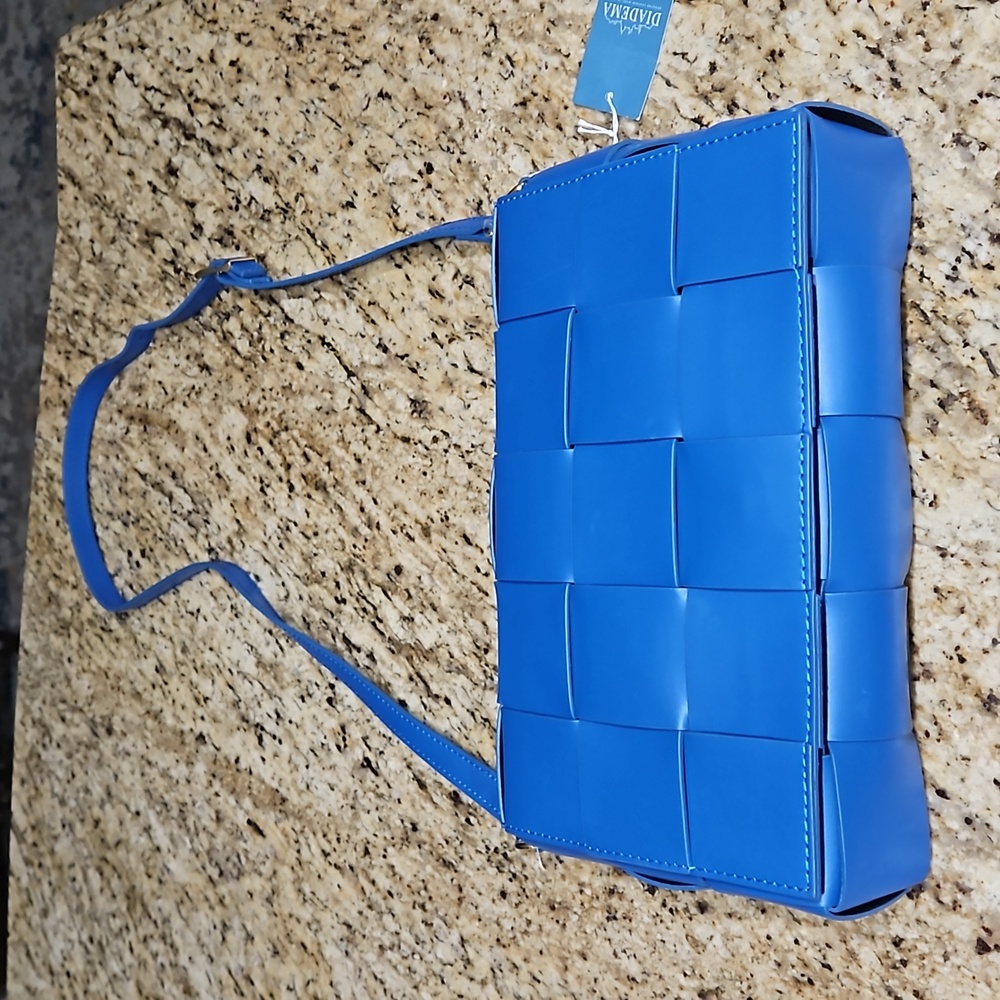 Diadem Italian Genuine Leather Crossbody Bag Cross Weave Beautiful Quali…